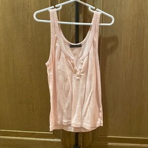Brandy Melville, pink and white striped tank top